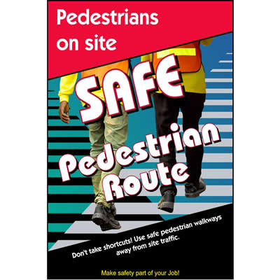 Pedestrians on site