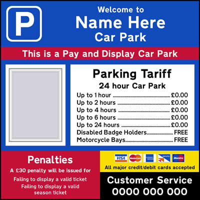 Car Park Display Board