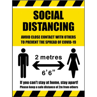 Social Distancing Floor Graphic