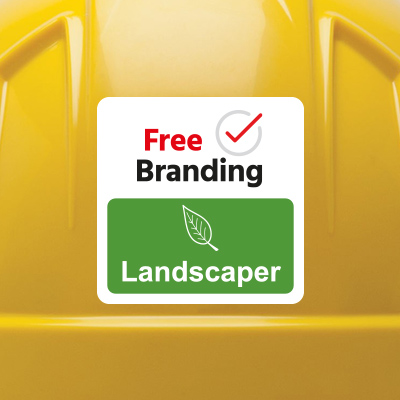 Landscaper Helmet Label