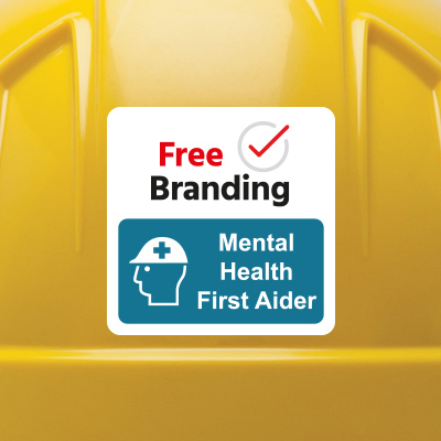 Mental Health First Aider Helmet Label