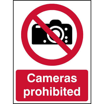 Cameras prohibited