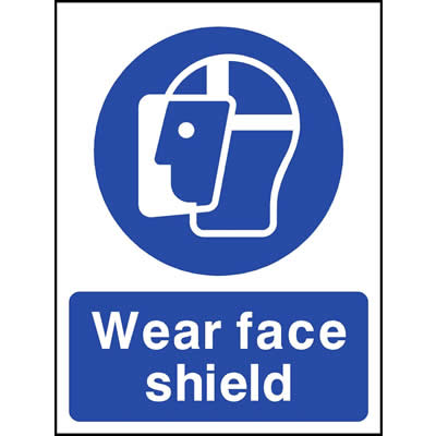 Wear face shield