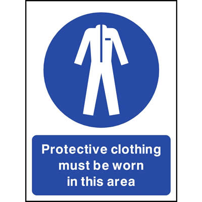 Protective clothing must be worn in this area 