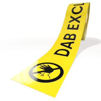 DAB Exclusion Zone Tape