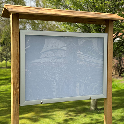 Outdoor Wooden Notice Board