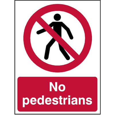 No pedestrians