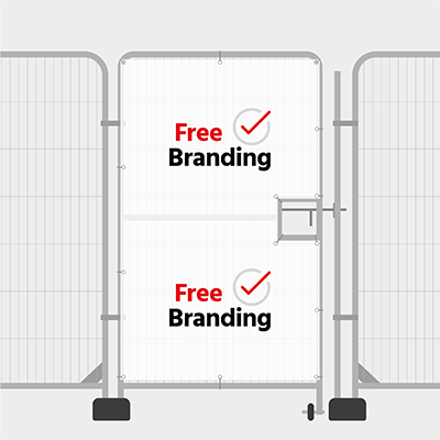 Branded Pedestrian Gate Cover