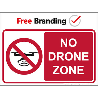 No Drone Zone Sign (Quickfit)