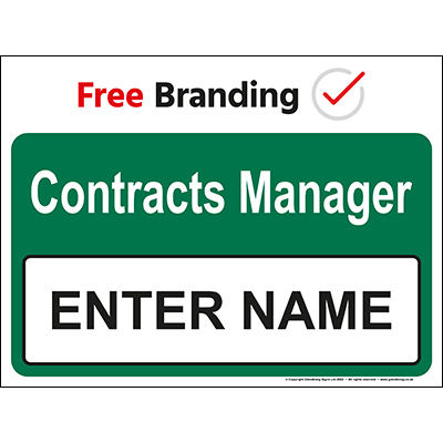 Contracts Manager Sign