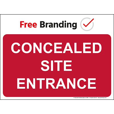 Concealed site entrance (Quickfit) 