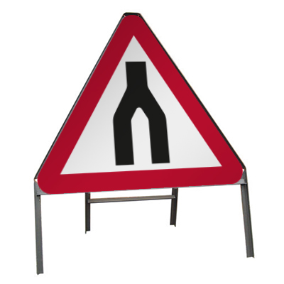 Dual Carriageway Ends Ahead (Temp.)