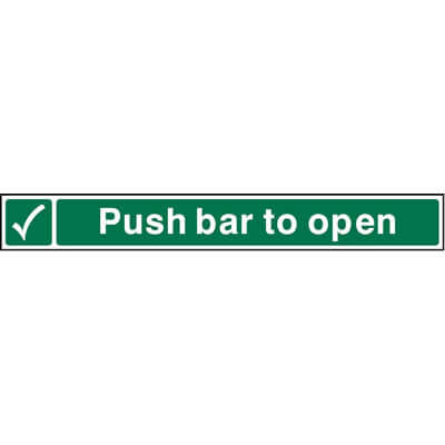 Push bar to open