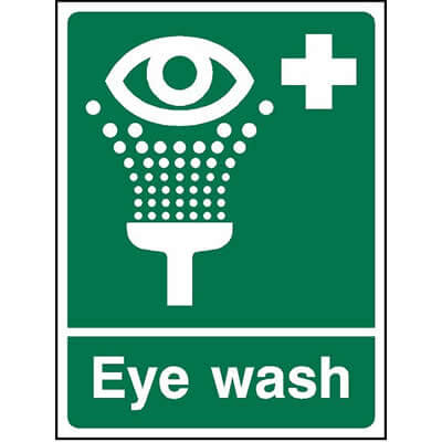 Eye wash sign