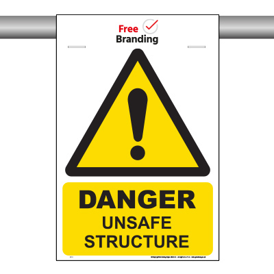 Danger unsafe structure (SCAF-FOLD) 