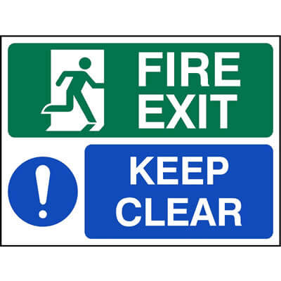 Fire exit keep clear