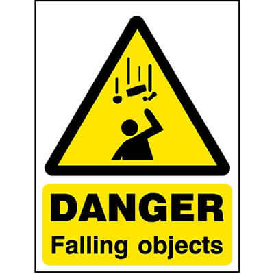 Danger falling objects