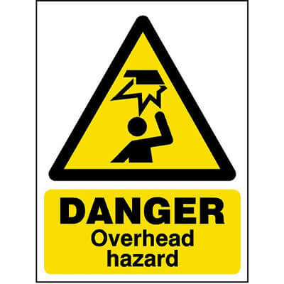 Danger overhead hazard